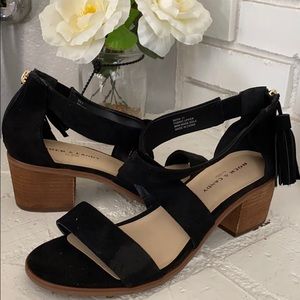 Rock & Candy black suede heels